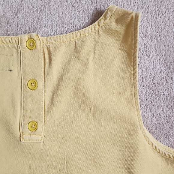 GAP Women's Sunny Yellow Denim Tank Top - Picture 5 of 5